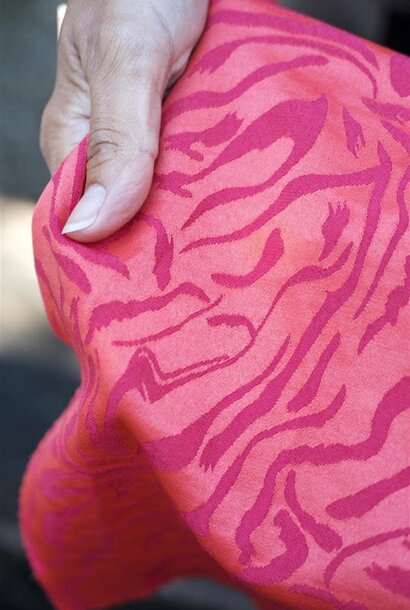 Viscose blend - Hot Pink Zebra