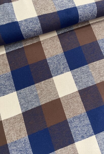 Flanel - Blue & Brown