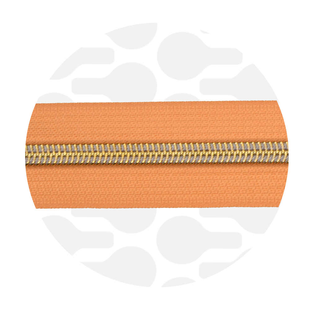 Rits (1 meter) - Abrikoos/Goud-1