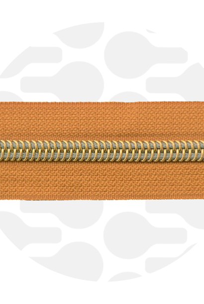 Rits (1 meter) - Burned Orange/Goud