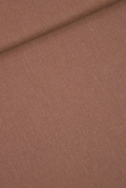 Linnen/Viscose Blend - Roodbruin