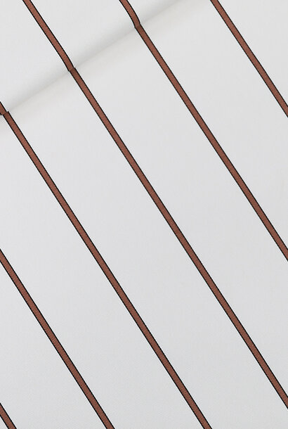 Canvas Gabardine Twill - Verticals - Vergrijsd Wit