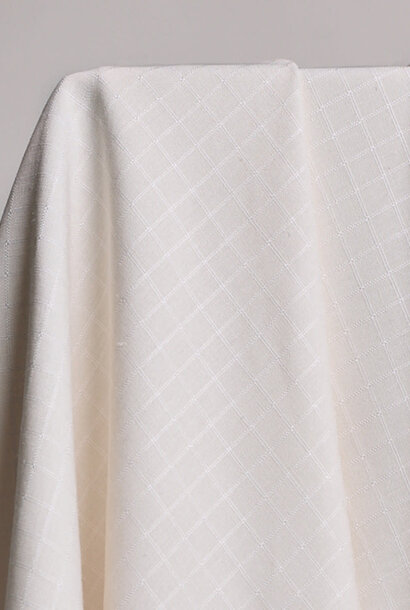 Viscose/linnen blend - Little Tile Off White