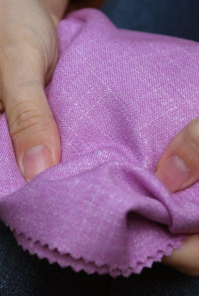 Geweven Viscose/Polyester mix - Lila