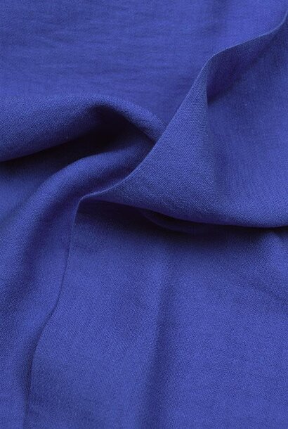 Viscose mix met structuur - Kobalt