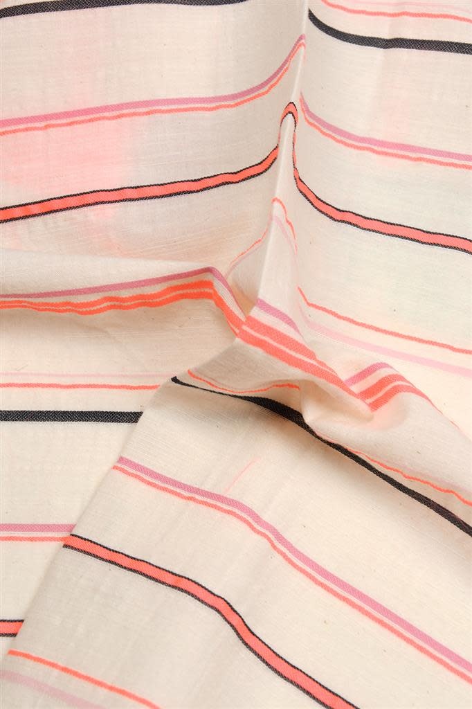 Katoenen Jacquard - Fluor Stripes-1