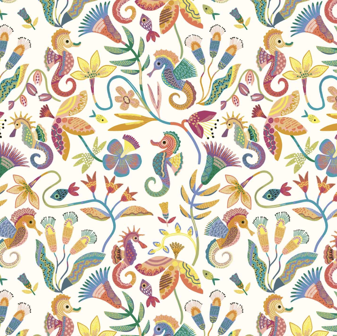 Lycra - Sea Horses-3