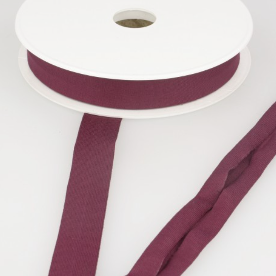 Tricot Biais - 20 mm - Pruimkleur-2