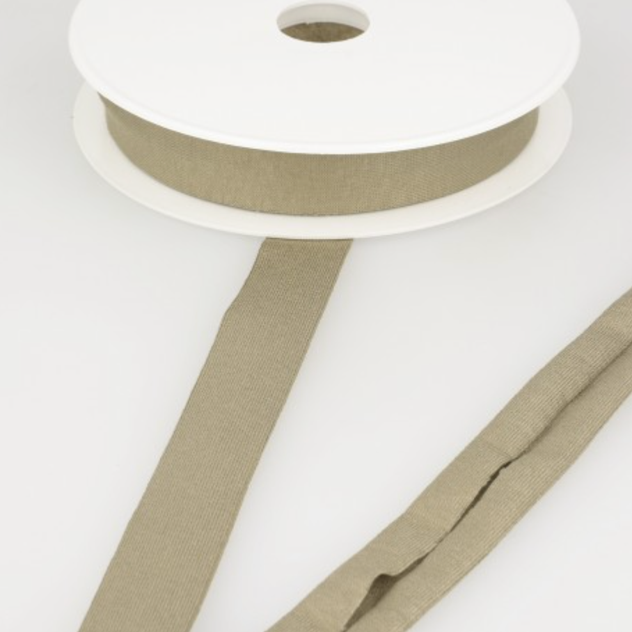 Tricot Biais - 20 mm - Kakibruin-2