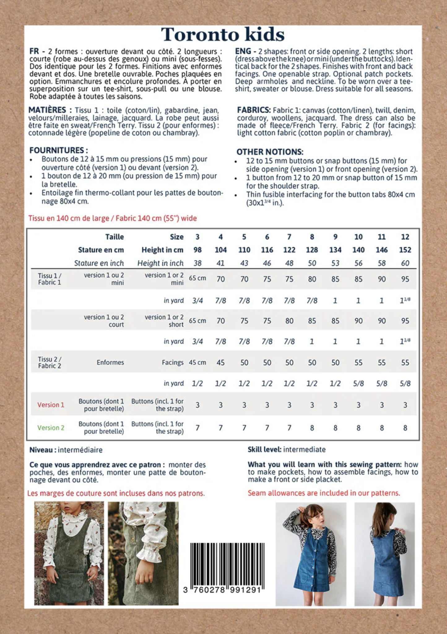 Toronto kids - Pinafore jurk-2