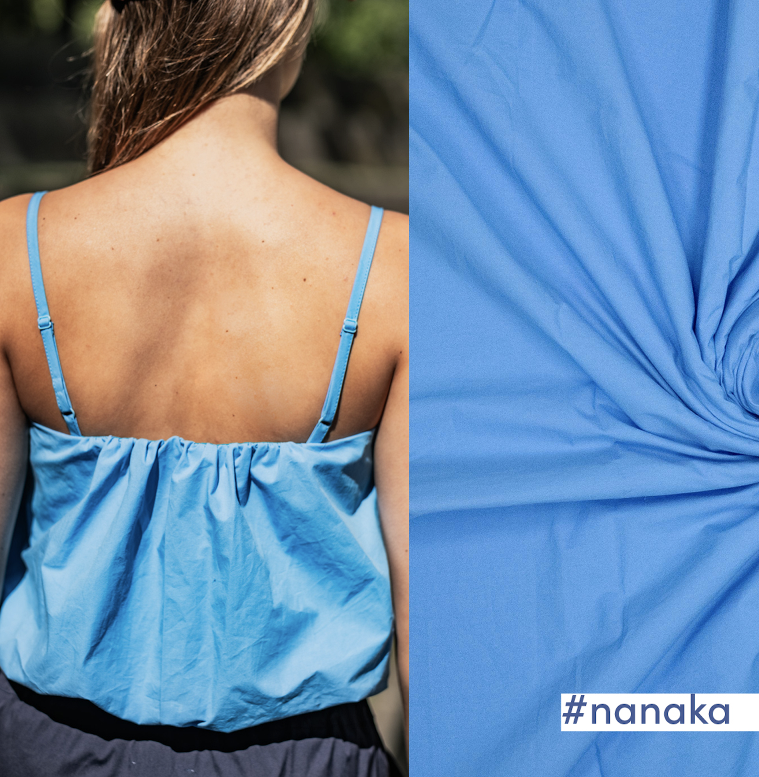 Stone Wash Popeline - FM791024 - Papertouch Aqua Splash-1