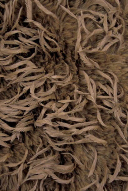 Vegan Fur - Feather Hair Camel