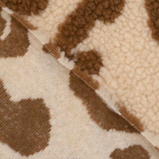 Jacquard Teddy Knit - Leopard Brown-1