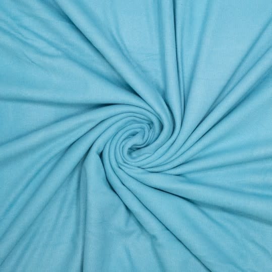 Double Brushed Ribtricot - Delphinium Blue-1