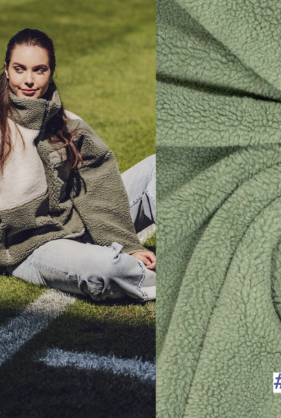 Teddy Knit Sheepskin - (Raya) Army Green