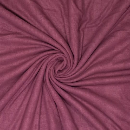 Double Brushed Ribtricot - Mauve Wine-1