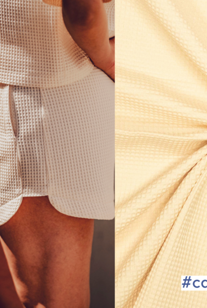 Wafelkatoen - (Elif, Carmel) Light beige