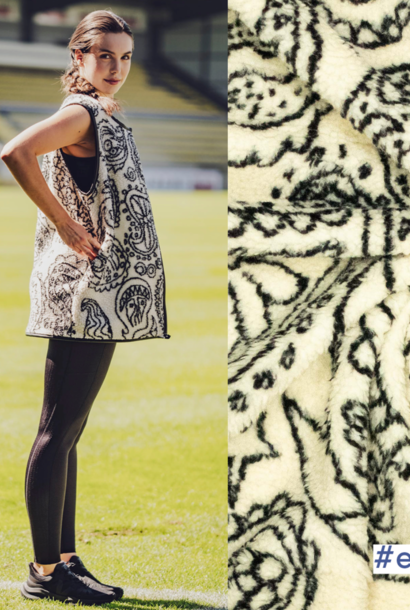 Teddy Knit Jacquard - (Ermel) Black/White