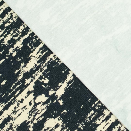 Katoen Twill - Black Abstract-2