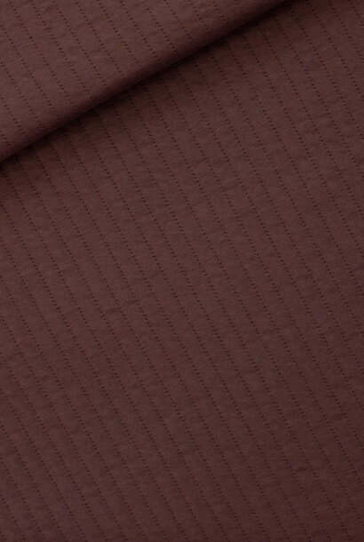 Quilted Knit - Rum Raisin Brown