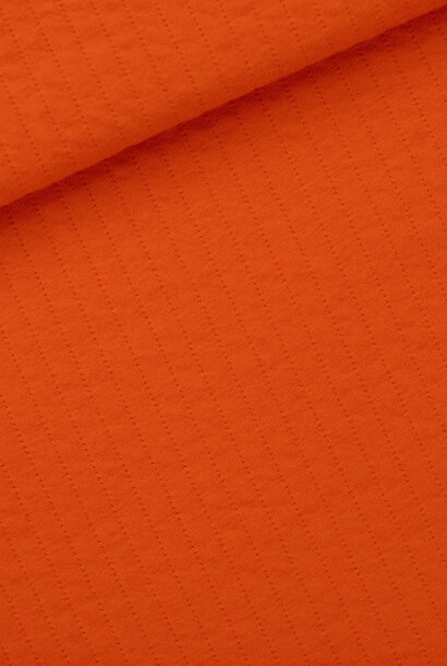 Quilted Knit - Flame Red