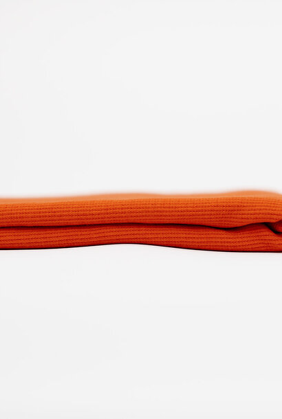 Rib boordstof - Flame Red