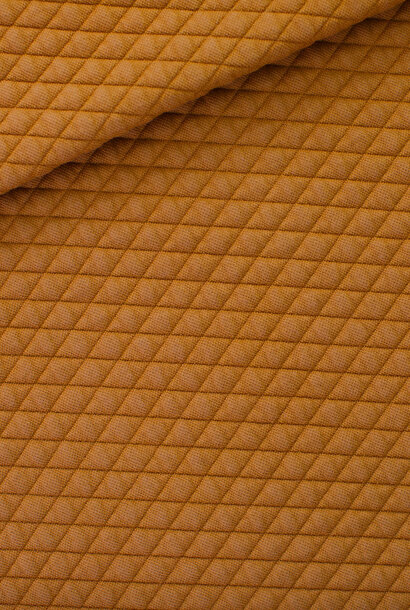 Quilted Piqué Knit - Buckthorn Brown