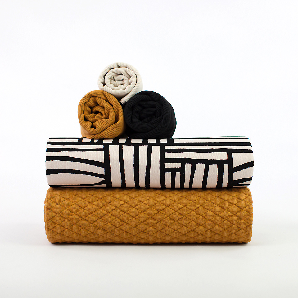 Quilted Piqué Knit - Buckthorn Brown-4