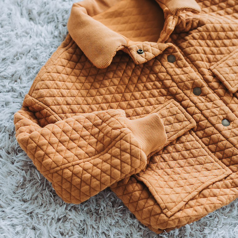 Quilted Piqué Knit - Buckthorn Brown-8