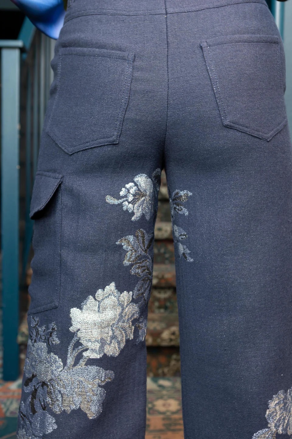 Jacquard - Silver Flower-2