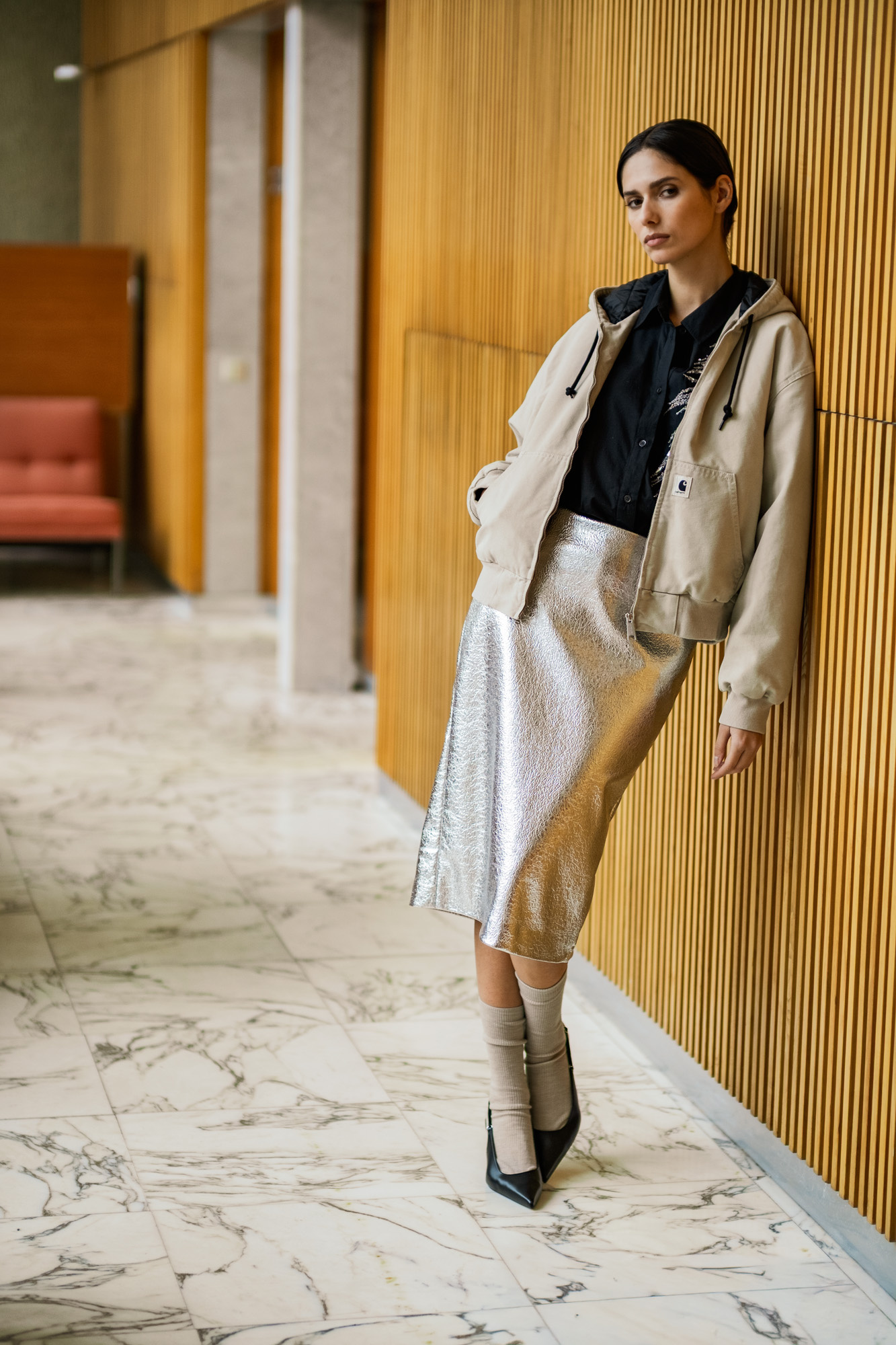 Crackly Foil Brushed (Mireya) - Silver (FM417076)-3