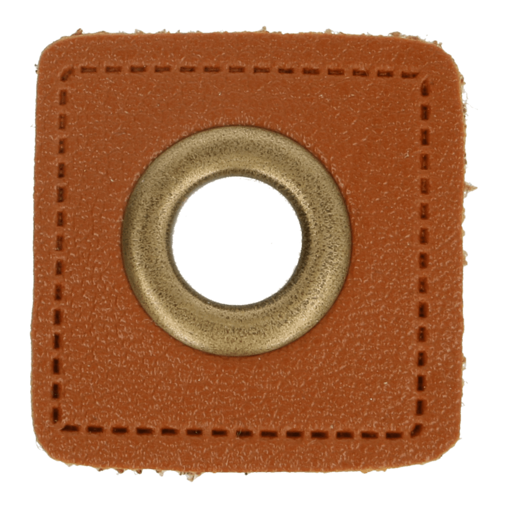 Nestels (oudmessing) - Bruin skai-leer-2