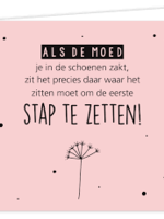 kaart als de moed