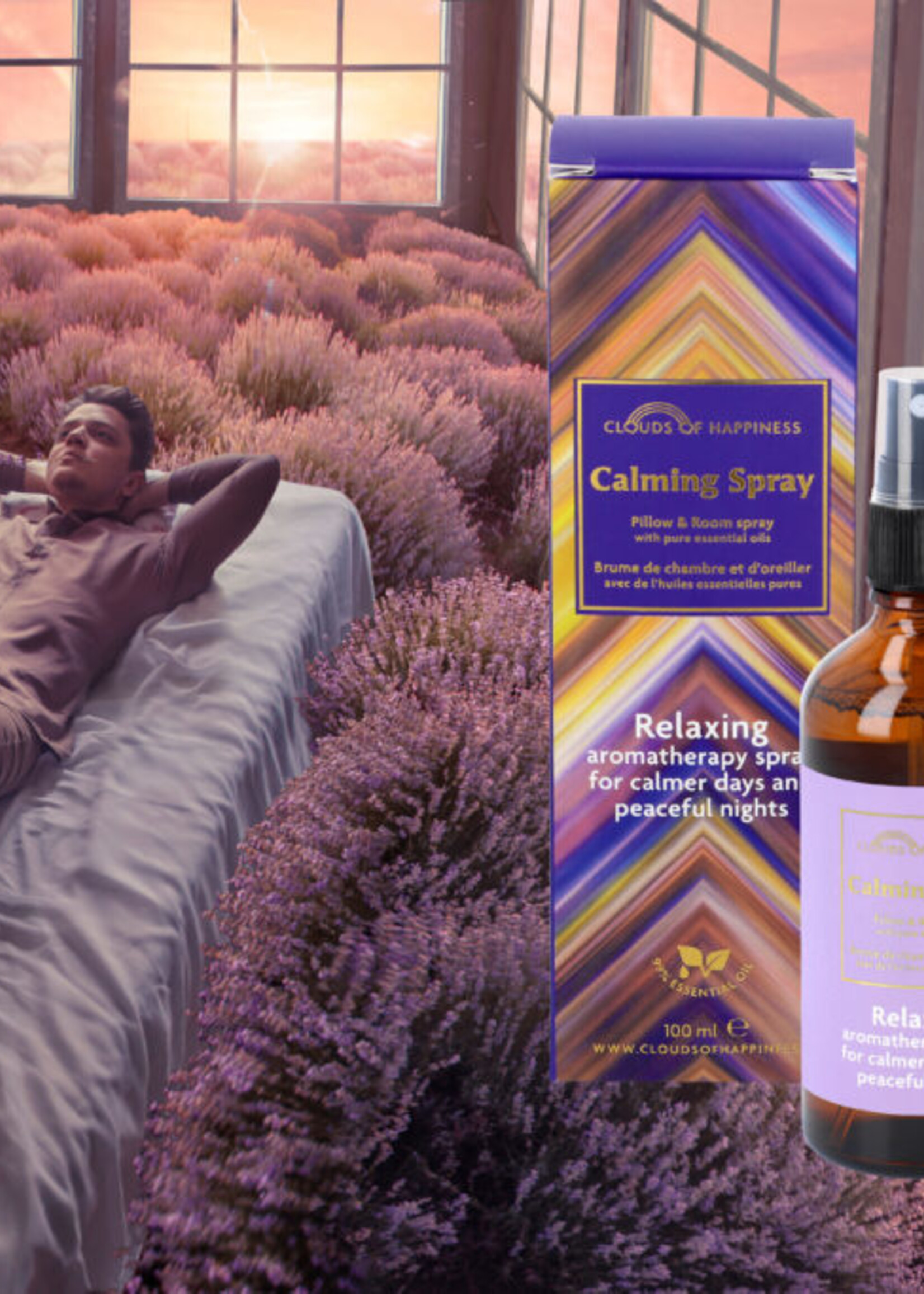 Clouds of Happiness Calming Pillow & Room Spray