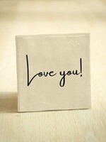 BONT Tegeltje – Love You! | Beige | 10x10cm