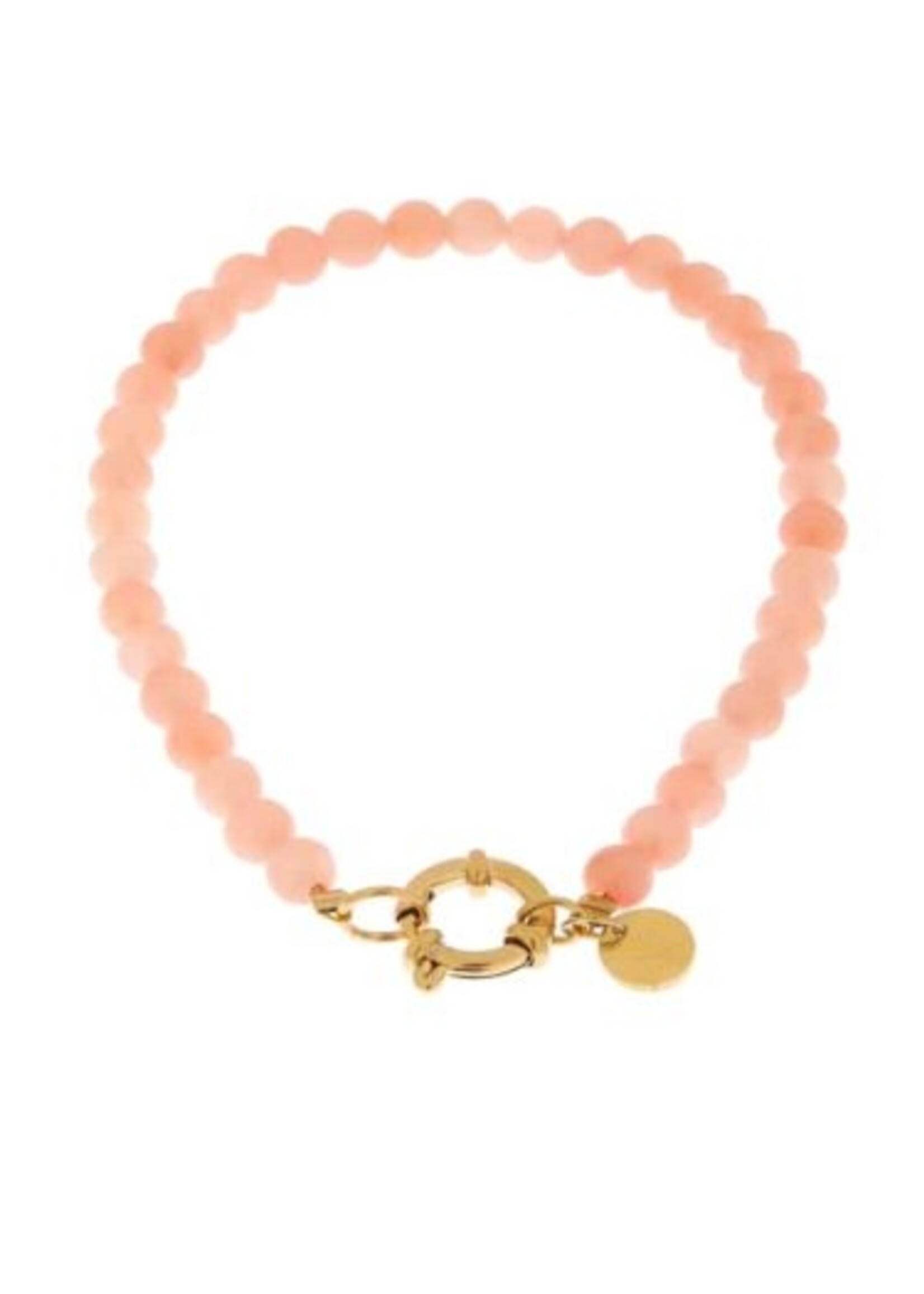 Label kiki Armband pink beads bracelet gold