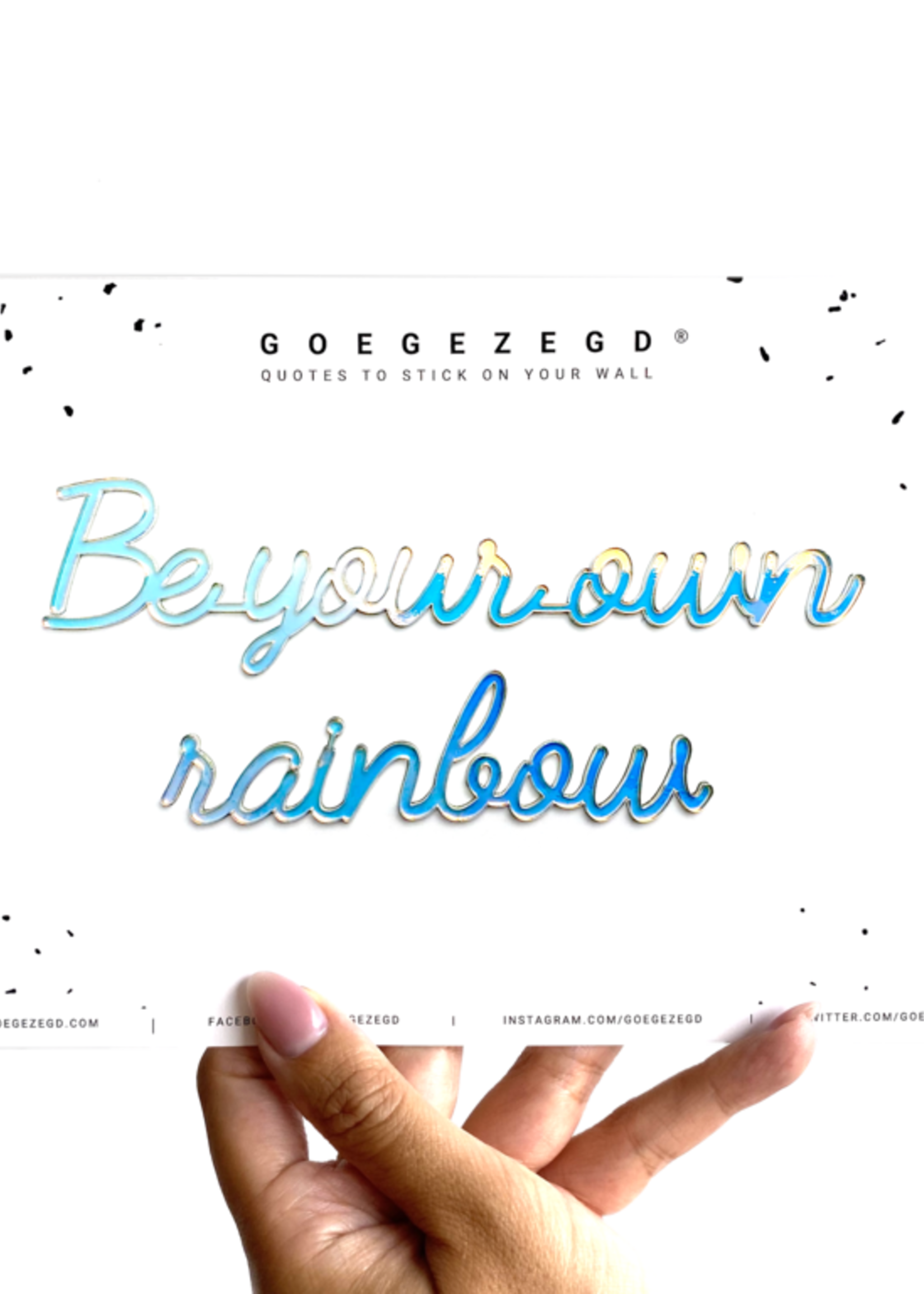 goegezegd Be your own rainbow - goud