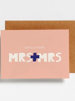 Hello August Postkaart - Gefeliciteerd MRS + MRS