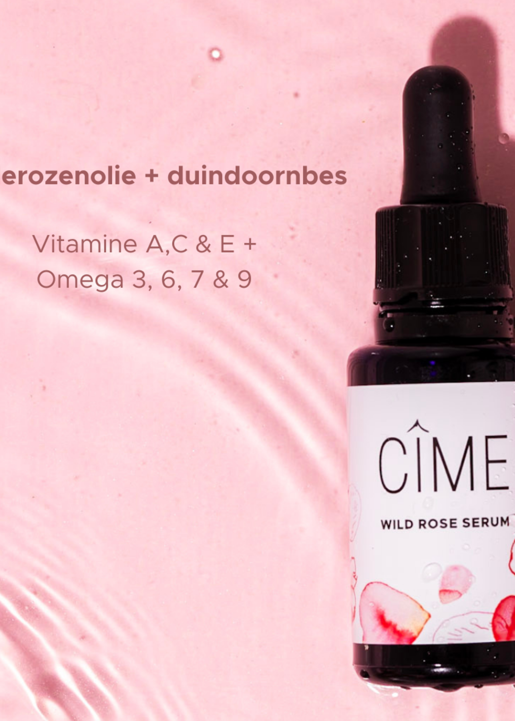 Cîme Self-care face massage set | Wilde rozen serum + Gua sha