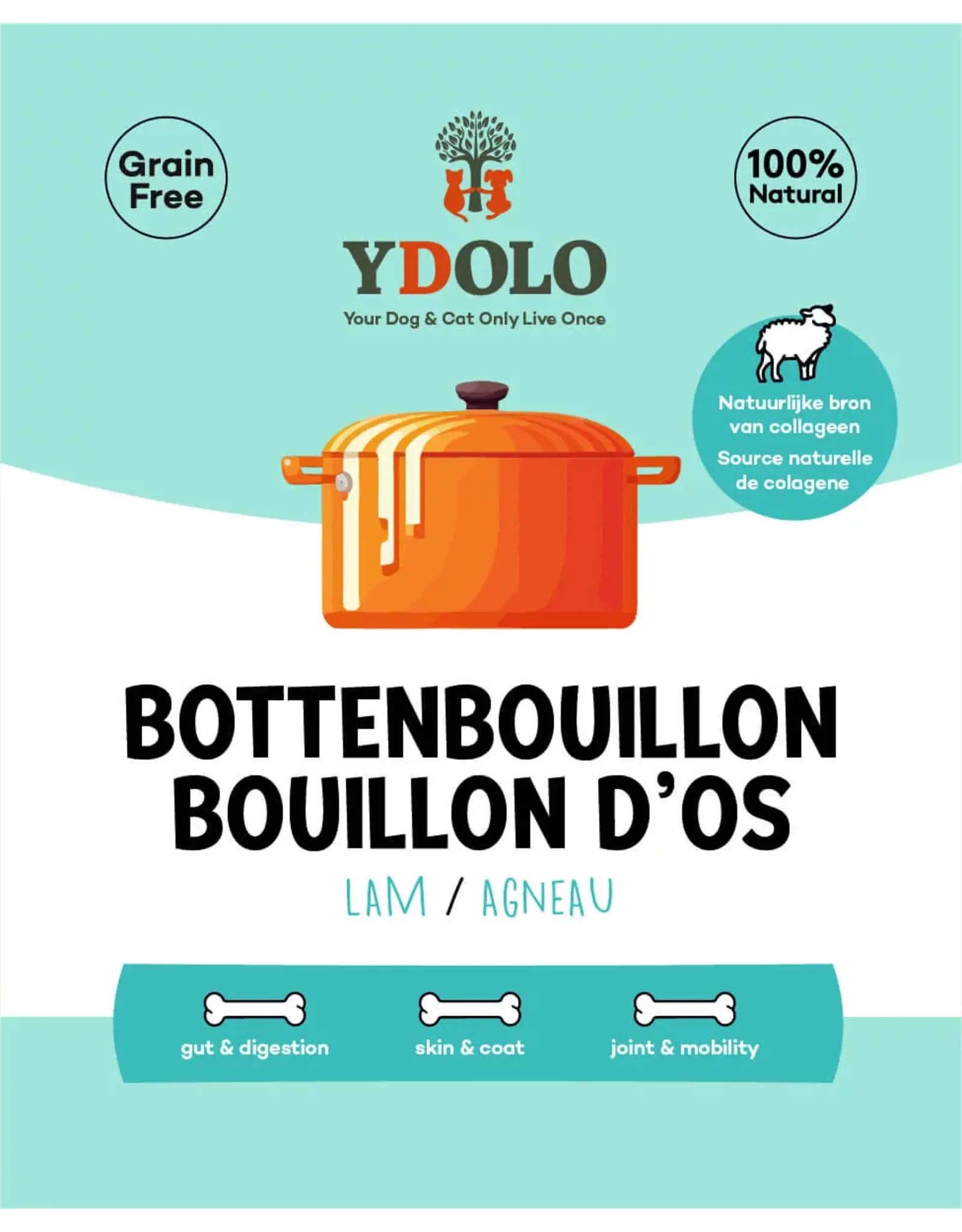 YDOLO bottenbouillon Iers Lam 230ml