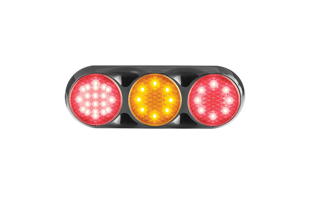 Kombination LED-Leuchte | 12-24V | 30cm. Kabel (clear + schwarz)