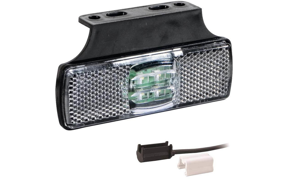 LED Umrissleuchte weiß | 12-24V | 1,5mm Stecker