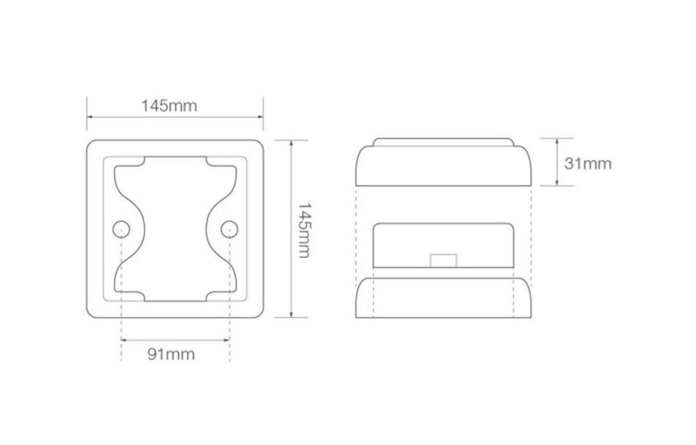LED mit Chromring Blinker | 12-24V | 40cm. Kabel