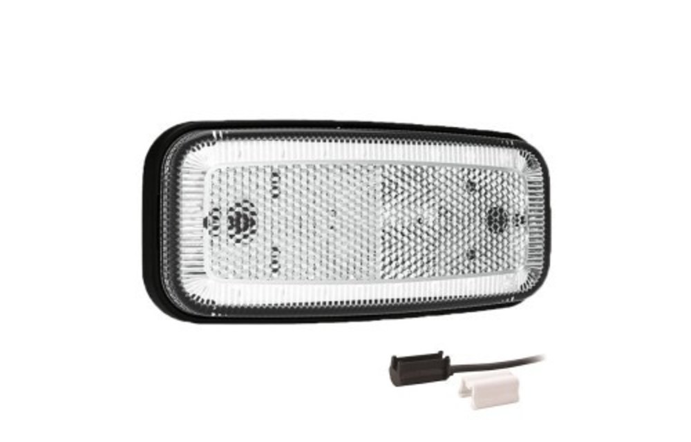 LED Umrissleuchte Weiß | 12-24V | 1,5mm Stecker