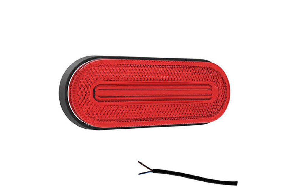 LED Umrissleuchte rot | 12-24V | 50cm. Kabel