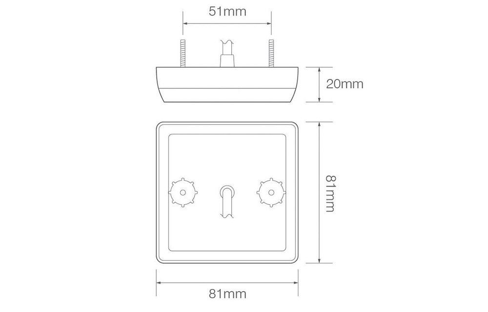 Kompaktes LED-Rücklicht | 12-24V | 30cm. Kabel