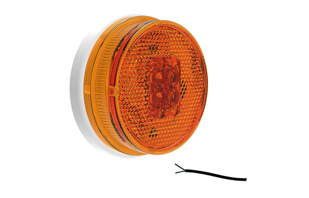 LED Umrissleuchte gelb | 12-24V | 50cm. Kabel
