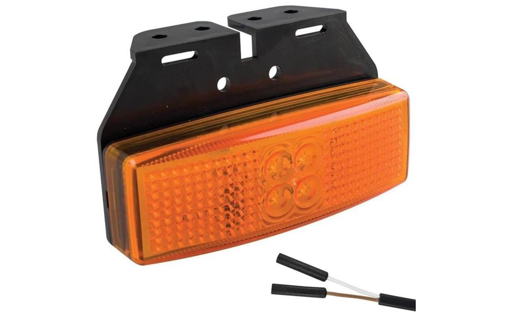 LED Umrissleuchte gelb | 12-24V | 2 Steckerstift des
