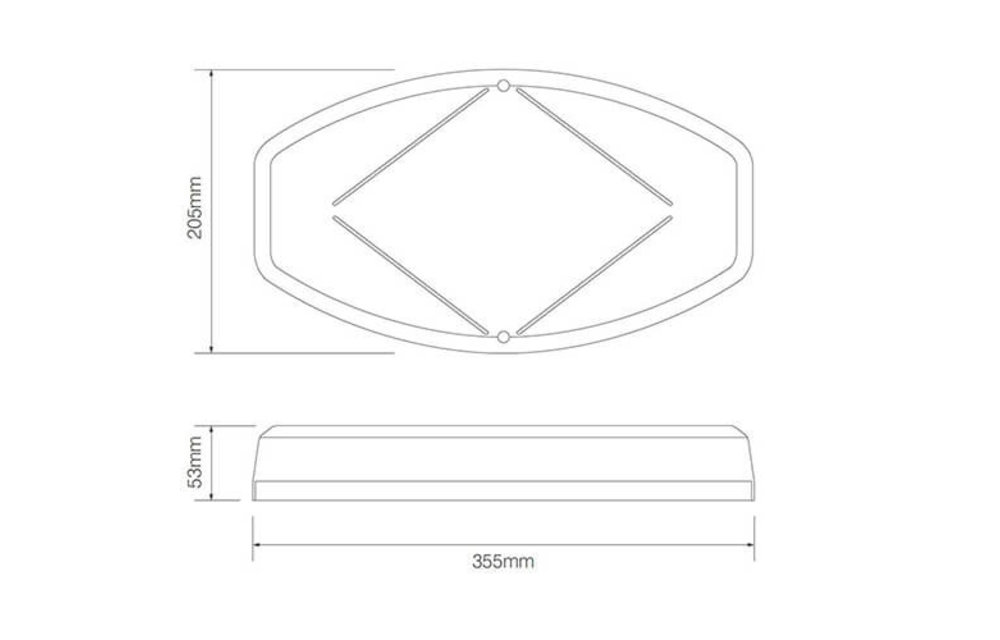 Mini-LED-Rundumleuchte-Lichtleiste mit 24 Hochleistungs-LEDs | 12-24V |