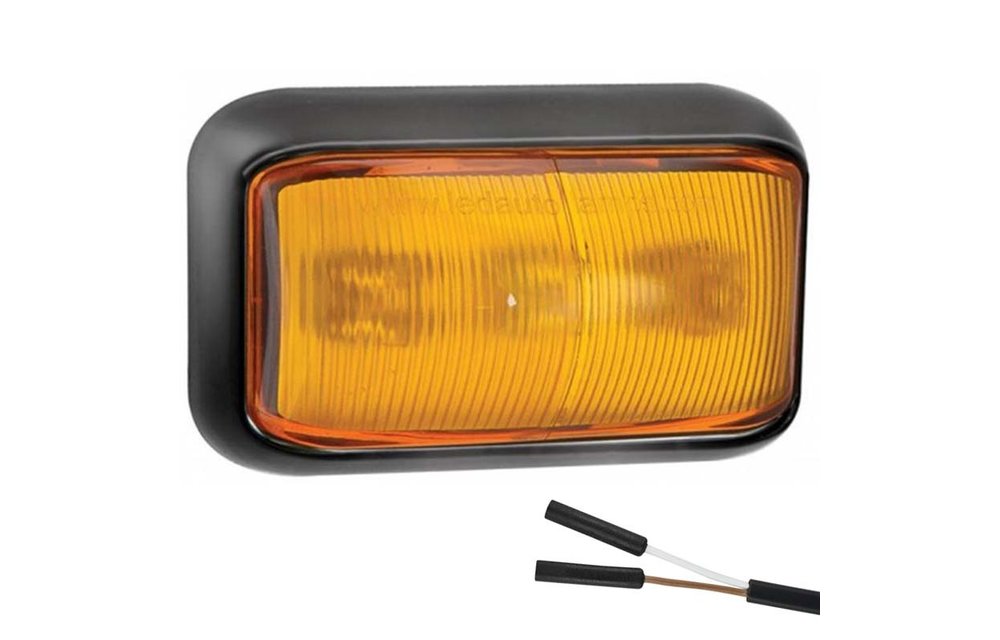 LED Umrissleuchte gelb | 12-24V | 2 Steckerstift des